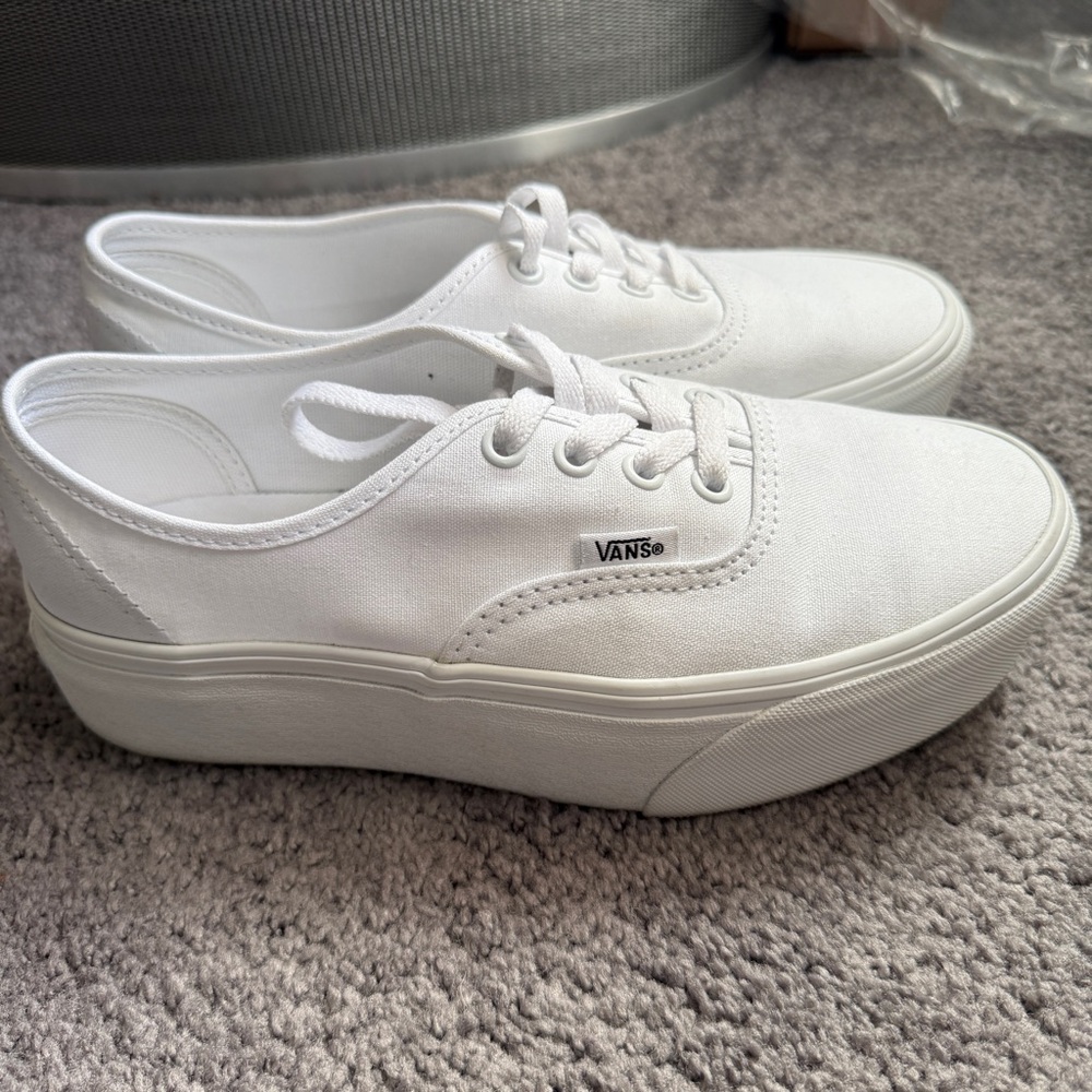 Vans Authentic White Stackform Shoes - image 6